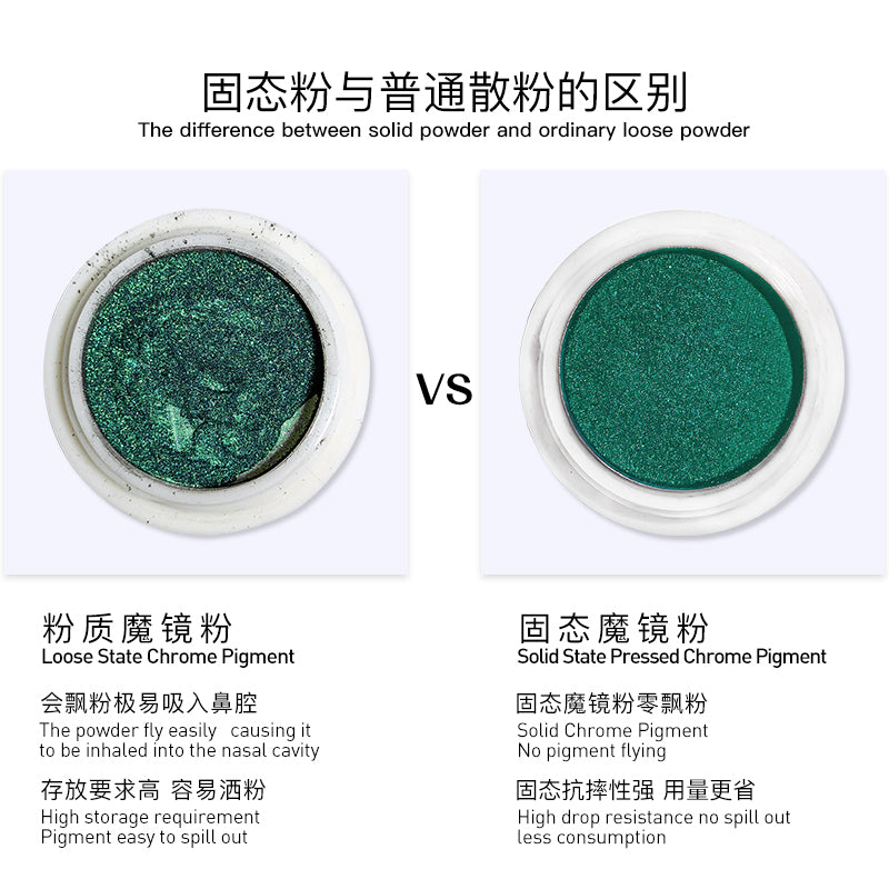 Solid nail powder unicorn Holographic Aurora Chameleon Pigment Powder Decoration