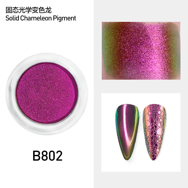 Solid nail powder unicorn Holographic Aurora Chameleon Pigment Powder Decoration