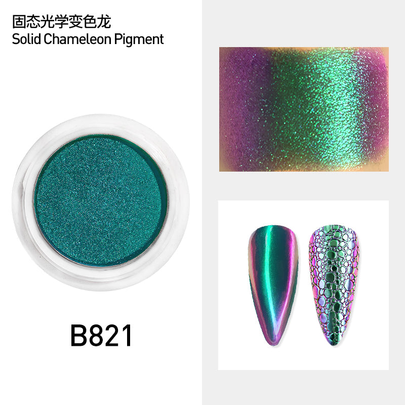 Solid nail powder unicorn Holographic Aurora Chameleon Pigment Powder Decoration