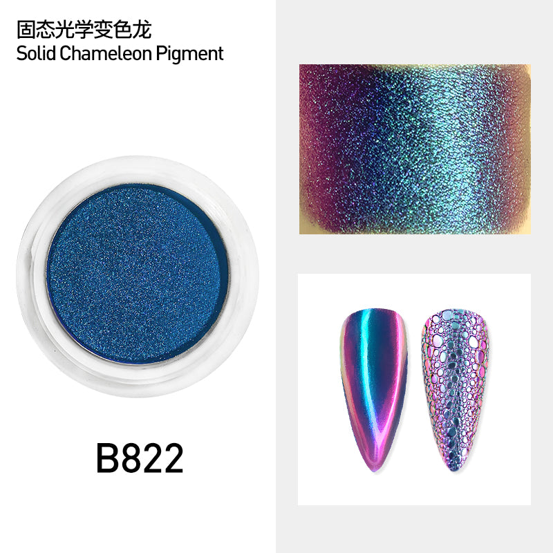 Solid nail powder unicorn Holographic Aurora Chameleon Pigment Powder Decoration