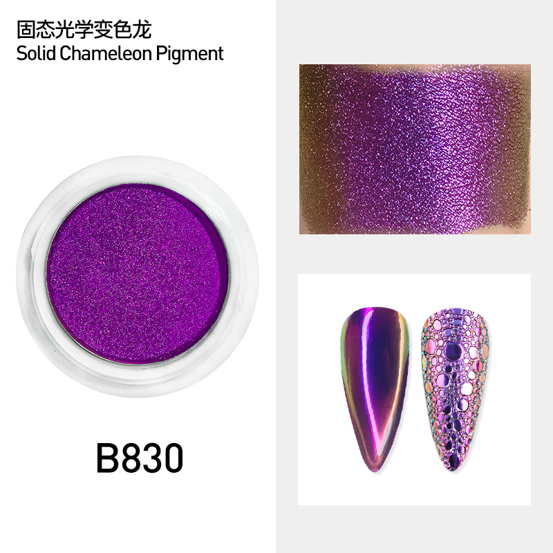 Solid nail powder unicorn Holographic Aurora Chameleon Pigment Powder Decoration