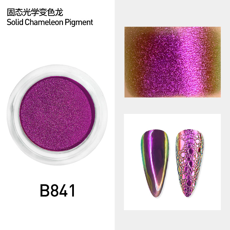 Solid nail powder unicorn Holographic Aurora Chameleon Pigment Powder Decoration