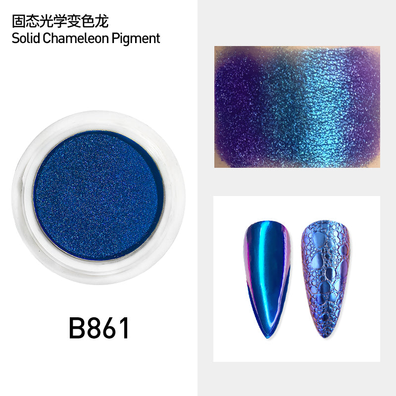 Solid nail powder unicorn Holographic Aurora Chameleon Pigment Powder Decoration