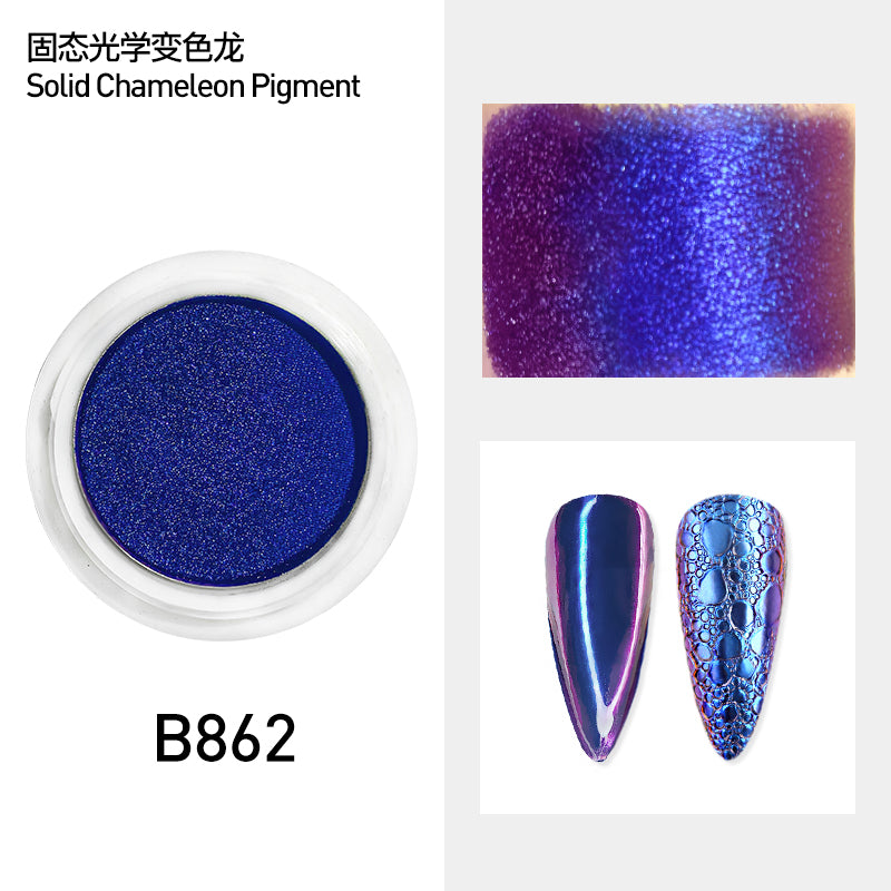 Solid nail powder unicorn Holographic Aurora Chameleon Pigment Powder Decoration