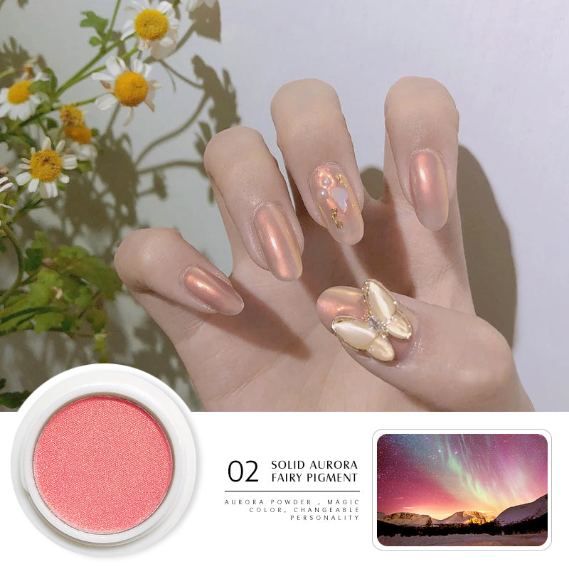 Solid Aurora Chrome Nail Powder Mermaid Neon unicorn Nail Glitter Powder