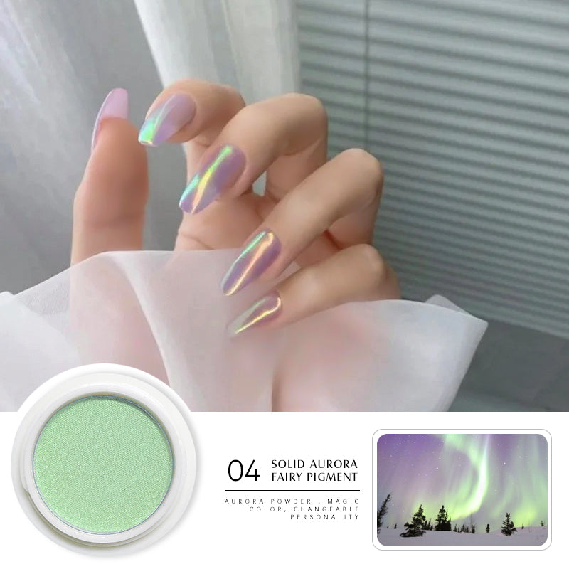 Solid Aurora Chrome Nail Powder Mermaid Neon unicorn Nail Glitter Powder