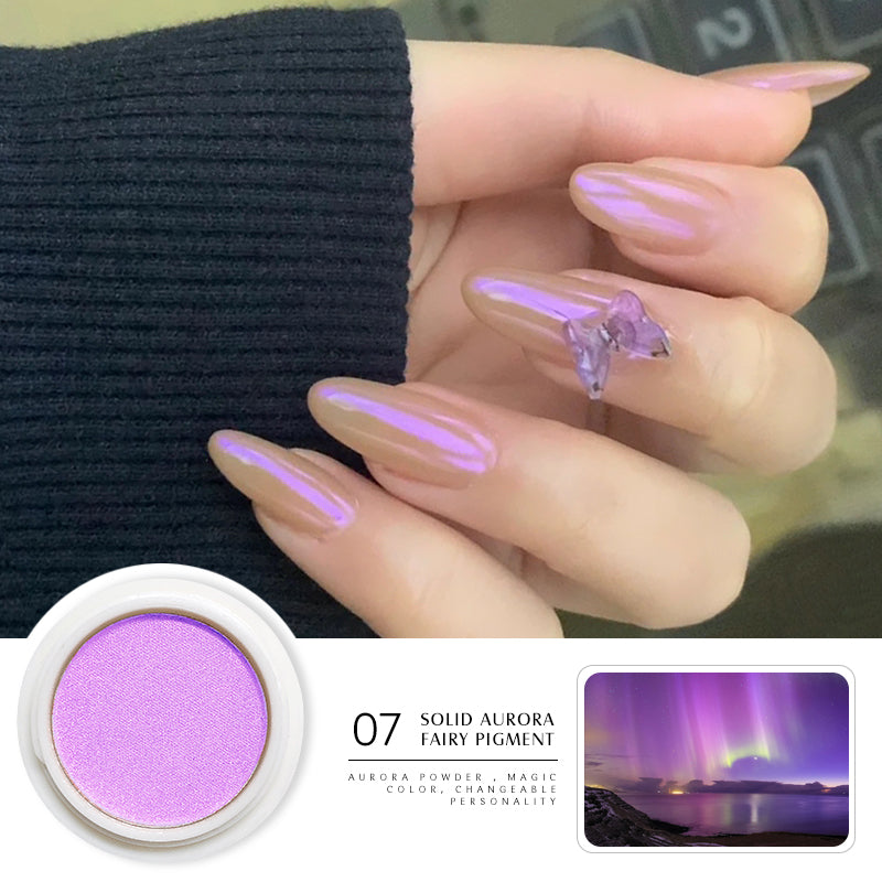 Solid Aurora Chrome Nail Powder Mermaid Neon unicorn Nail Glitter Powder