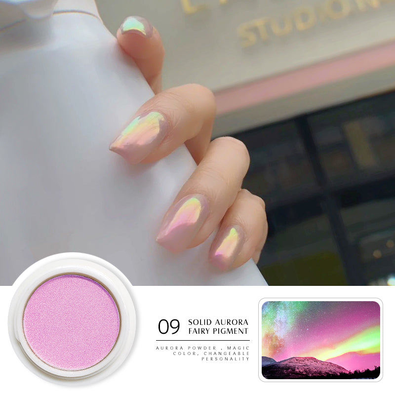 Solid Aurora Chrome Nail Powder Mermaid Neon unicorn Nail Glitter Powder